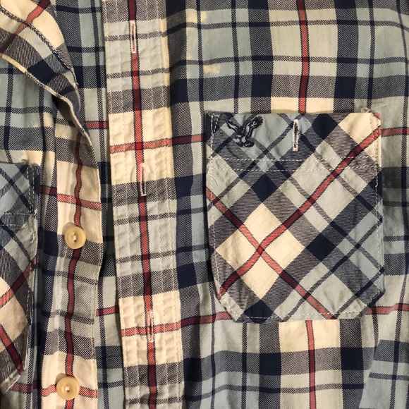 American Eagle Small Blue Flannel - Picture 3 of 3